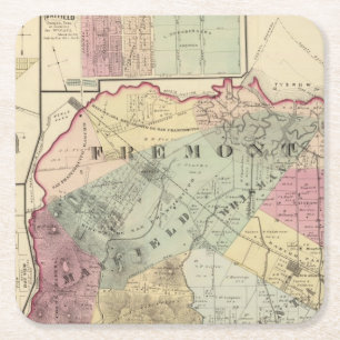 Santa Clara Co 1 Square Paper Coaster