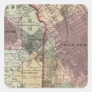 Santa Clara Co 5 Square Sticker
