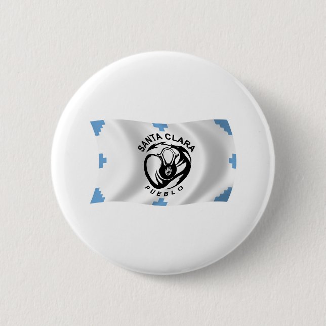 Santa Clara Pueblo Flag Button (Front)