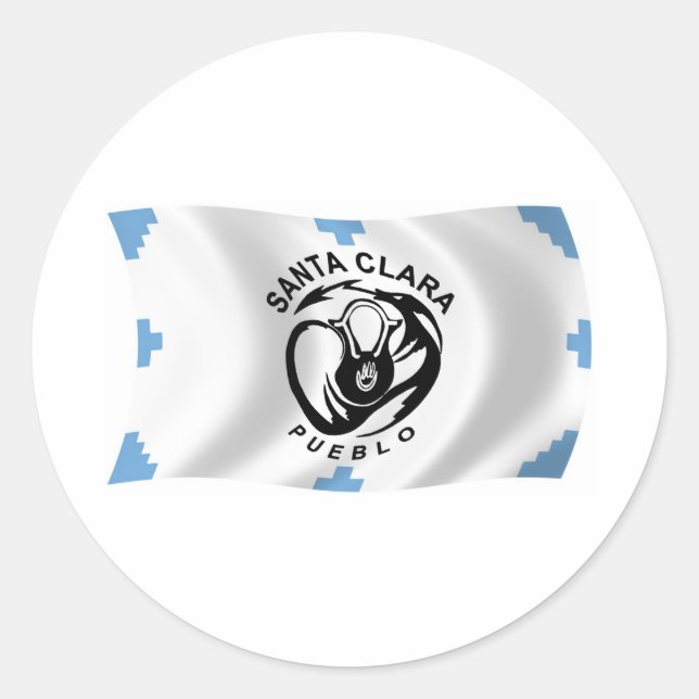 Santa Clara Pueblo Flag Sticker (Front)