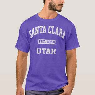 Santa Clara Utah UT vintage state Athletic style T-Shirt