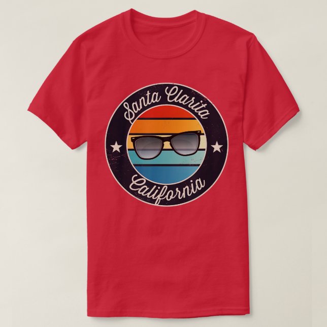 Santa Clarita California CA Vacation Souvenir Sung T-Shirt (Design Front)