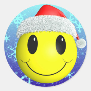 Santa Classic Round Sticker