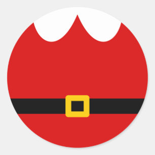 Santa Classic Round Sticker