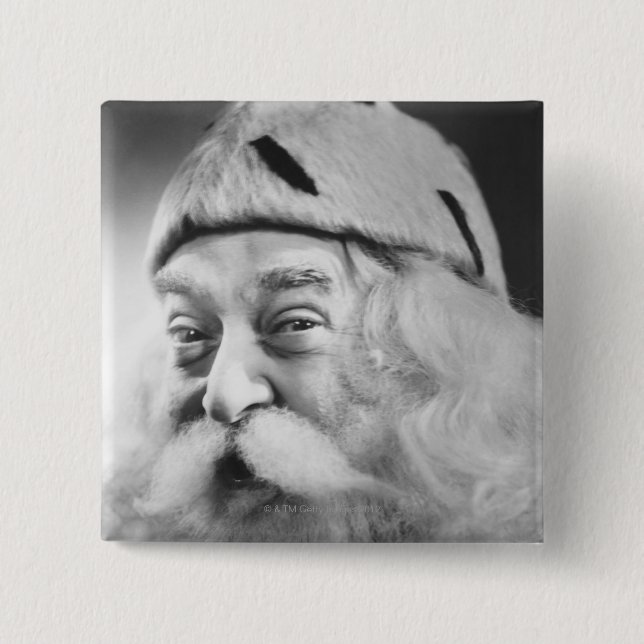 Santa Claus 15 Cm Square Badge (Front)