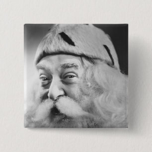 Santa Claus 15 Cm Square Badge