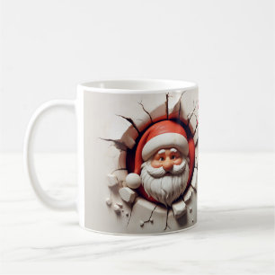 Santa Claus 3D Breakout Coffee Mug