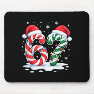 Santa Claus 67 Christmas Xmas Holiday Number 67 Mouse Mat