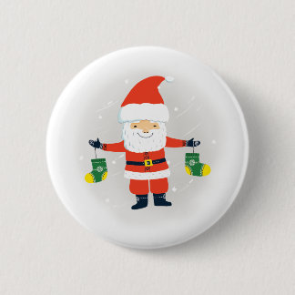Santa Claus 6 Cm Round Badge