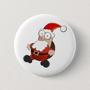 Santa Claus 6 Cm Round Badge