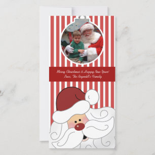 SANTA CLAUS 8x4 Holiday Christmas Photo Card