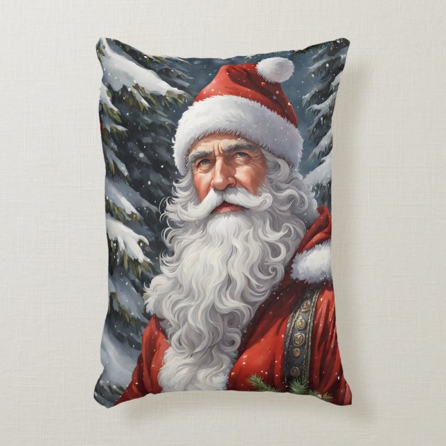 Santa Claus Accent Pillow (Front(Vertical))