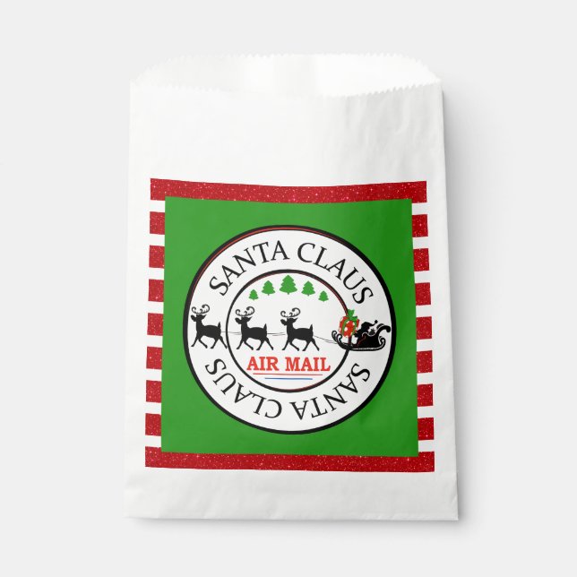 Santa Claus Air Mail Favour Bags (Front)