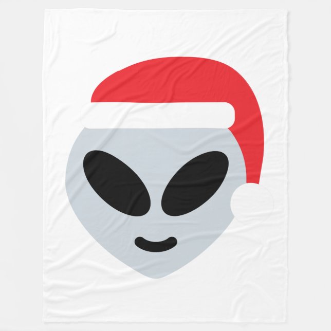 santa claus alien emoji blanket (Front)