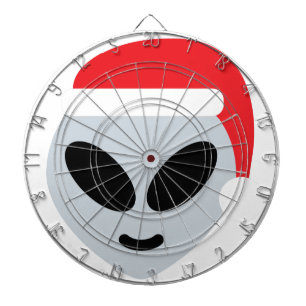 santa claus alien emoji dartboard