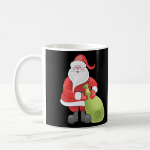 Santa Claus and a Snow Man Coffee Mug