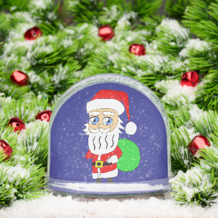 Santa Claus and Christmas villain Snowglobe