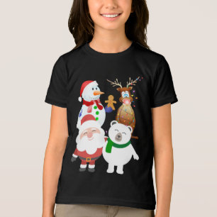 Santa Claus and Friends Christmas Tri-Blend Shirt