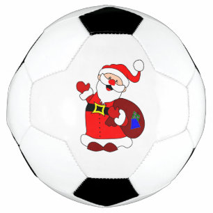 Santa Claus and gift bag clipart Football