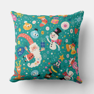 Santa Claus and His Merry Friends Cushion