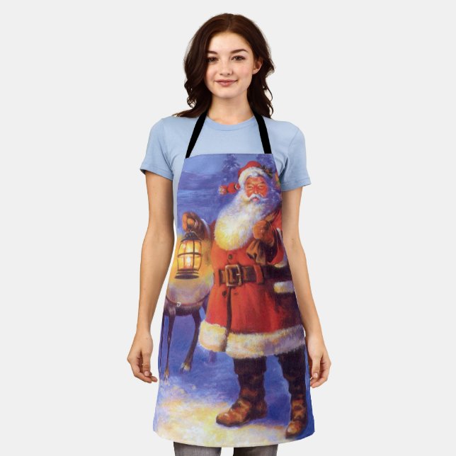 Santa Claus and his reindeer Apron (Worn)