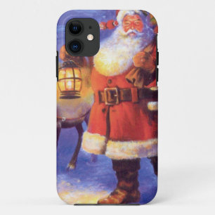 Santa Claus and his reindeer iPhone 11 Case
