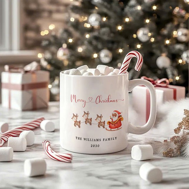 Santa Claus and Reindeer | Christmas Coffee Mug (Creator Uploaded)