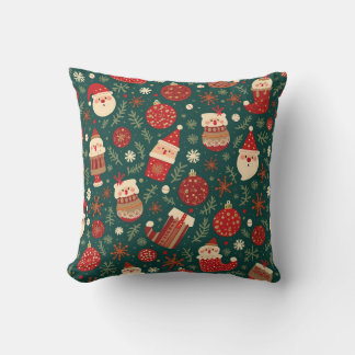 Santa Claus and Rudolph Cushion