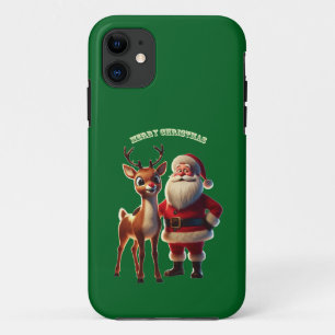 Santa Claus and Rudolph the Red-Nosed Reindeer URM iPhone 11 Case