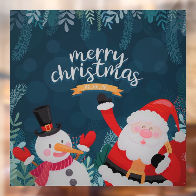 Santa Claus and Snowman Window Cling (Sheet 2)
