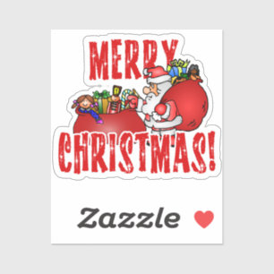 Santa Claus and Toy Bag Christmas