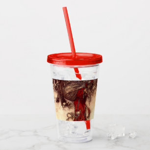 Santa Claus Arthur Rackham Acrylic Tumbler