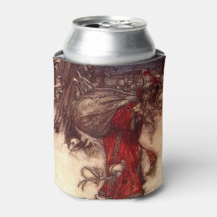 Santa Claus Arthur Rackham Can Cooler