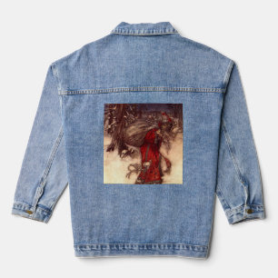 Santa Claus Arthur Rackham  Denim Jacket
