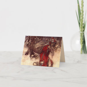 Santa Claus Arthur Rackham  Invitation