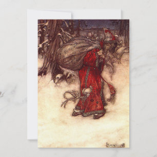 Santa Claus Arthur Rackham  Invitation