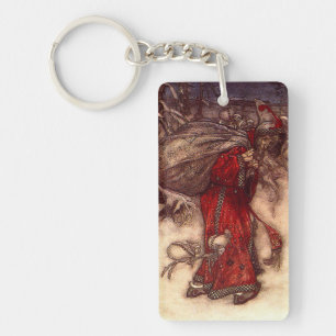 Santa Claus Arthur Rackham  Key Ring