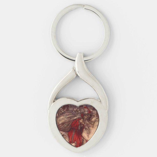 Santa Claus Arthur Rackham  Key Ring (Front)