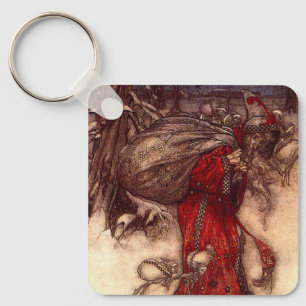 Santa Claus Arthur Rackham Key Ring