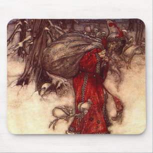 Santa Claus Arthur Rackham Mouse Mat