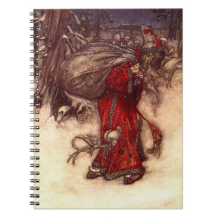 Santa Claus Arthur Rackham Notebook