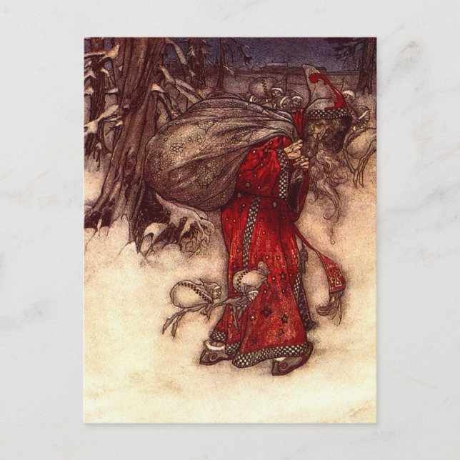 Santa Claus Arthur Rackham  Postcard (Front)