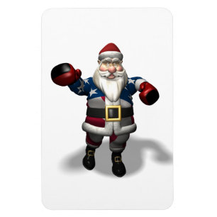 Santa Claus At Boxing Day Magnet