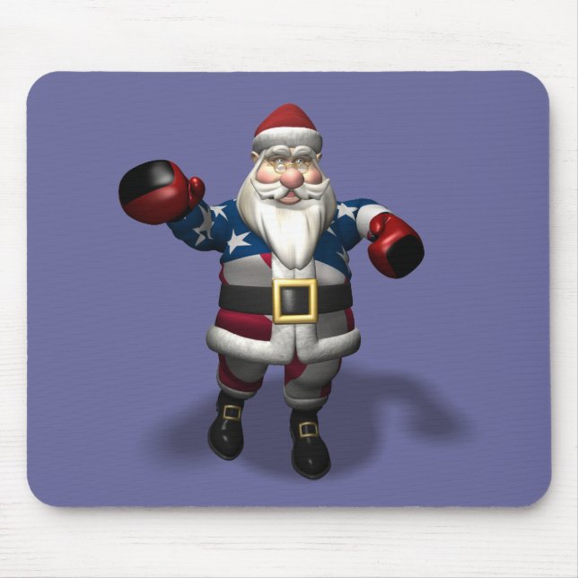 Santa Claus At Boxing Day Mouse Mat (Front)