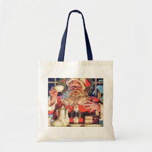Santa Claus at Home Tote Bag