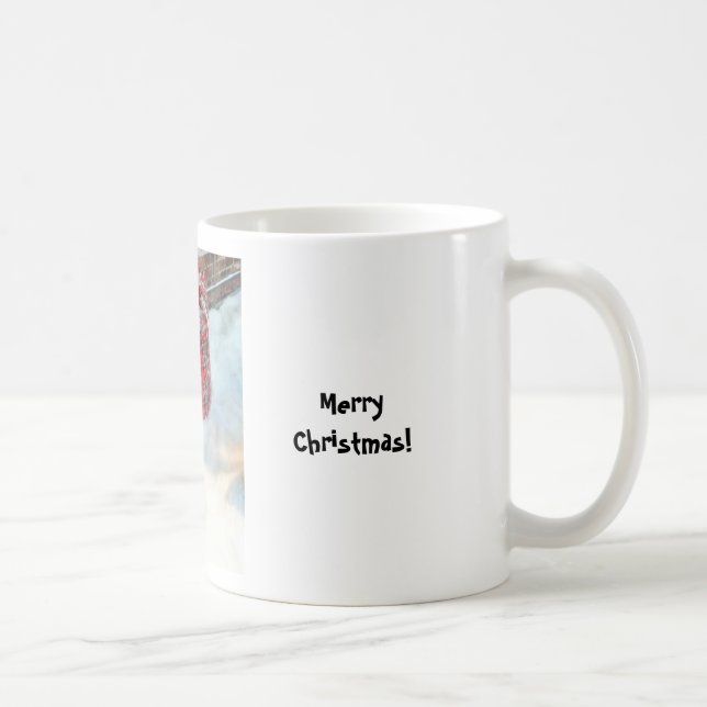 Santa Claus Bag in snow Coffee Mug (Right)
