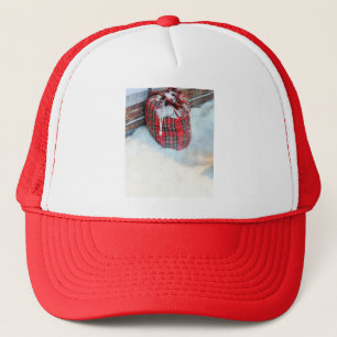 Santa Claus Bag in snow Trucker Hat