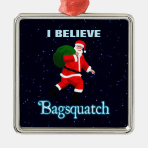 Santa Claus - Bagsquatch Metal Tree Decoration