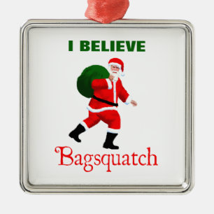 Santa Claus - Bagsquatch Metal Tree Decoration