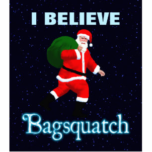 Santa Claus - Bagsquatch Photo Sculpture Magnet